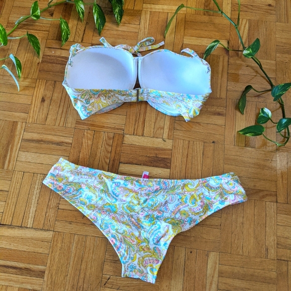 Victoria Secret Gold Bandeau Bikini - Picture 6 of 11